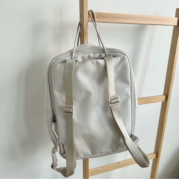 beige & white Nike Top Handle Expandable Backpack - Picture 4 of 6